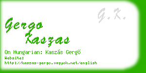 gergo kaszas business card